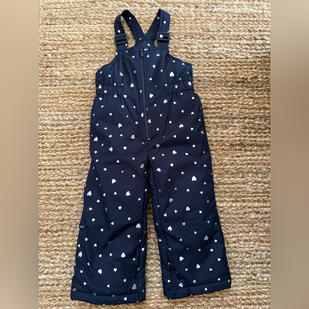 Gap fleece lined snow pants snow bib overalls